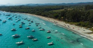 Stranden van La Londe-les-Maures.